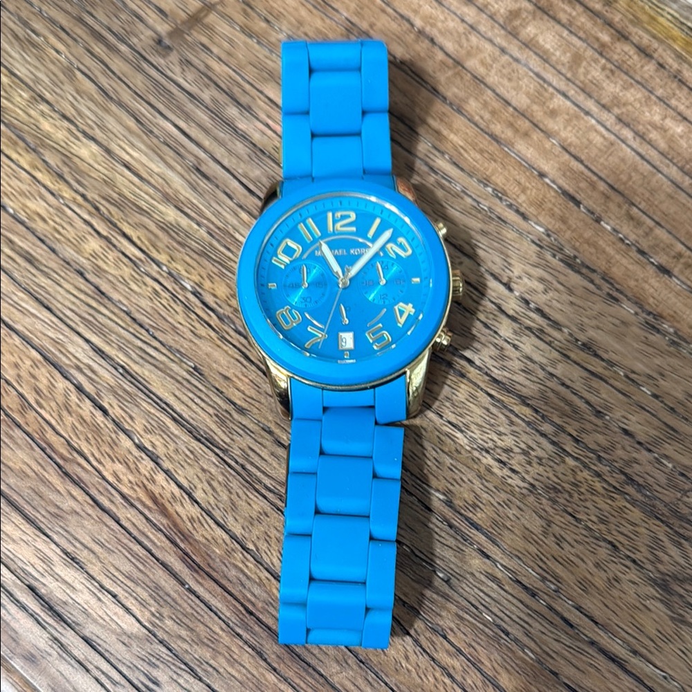 Michael Kors Blue and Gold Women’s Watch